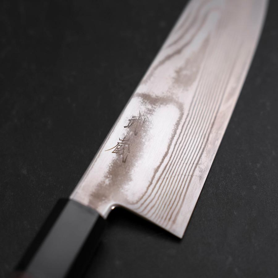 Bunka Silver Steel #3 Damascus Buffalo Wenge Handle 170mm