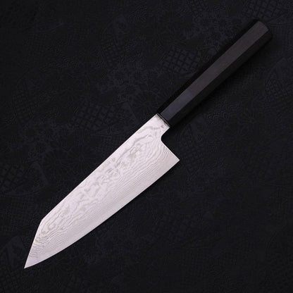 Bunka Silver Steel #3 Nickel Damascus Buffalo Ebony Handle 170mm