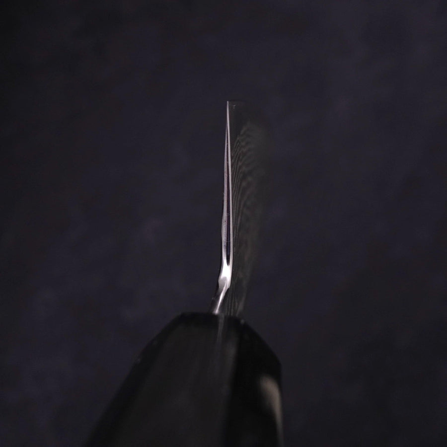 Bunka Silver Steel #3 Nickel Damascus Buffalo Ebony Handle 170mm