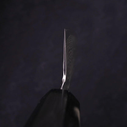 Bunka Silver Steel #3 Nickel Damascus Buffalo Ebony Handle 170mm