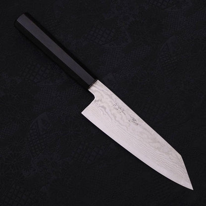 Bunka Silver Steel #3 Nickel Damascus Buffalo Ebony Handle 170mm