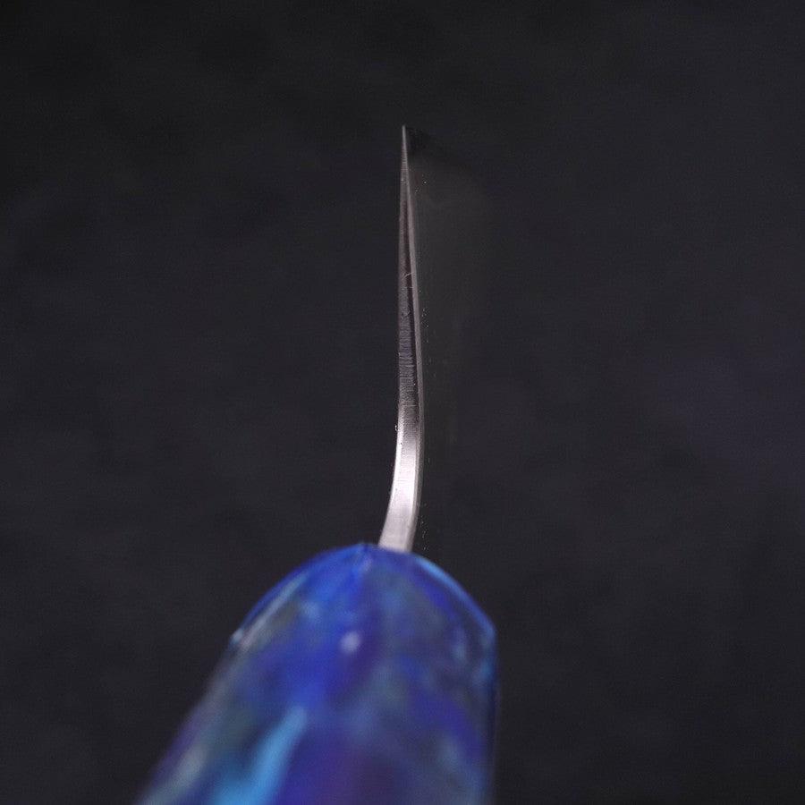 Bunka Silver Steel #3 Polished Ocean Blue Handle 170mm