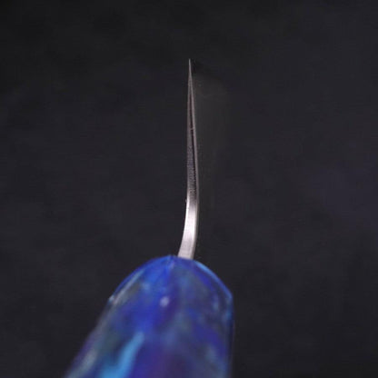 Bunka Silver Steel #3 Polished Ocean Blue Handle 170mm
