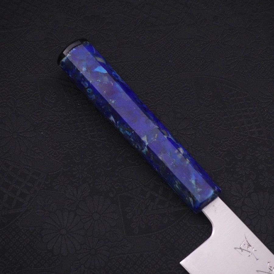 Bunka Silver Steel #3 Polished Ocean Blue Handle 170mm