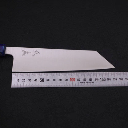 Bunka Silver Steel #3 Polished Ocean Blue Handle 170mm