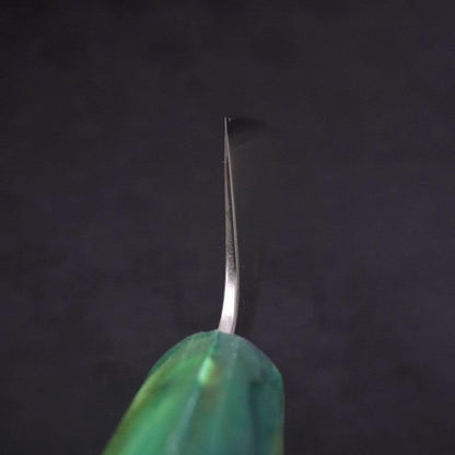 Bunka Silver Steel #3 Polished Ocean Green Handle 170mm