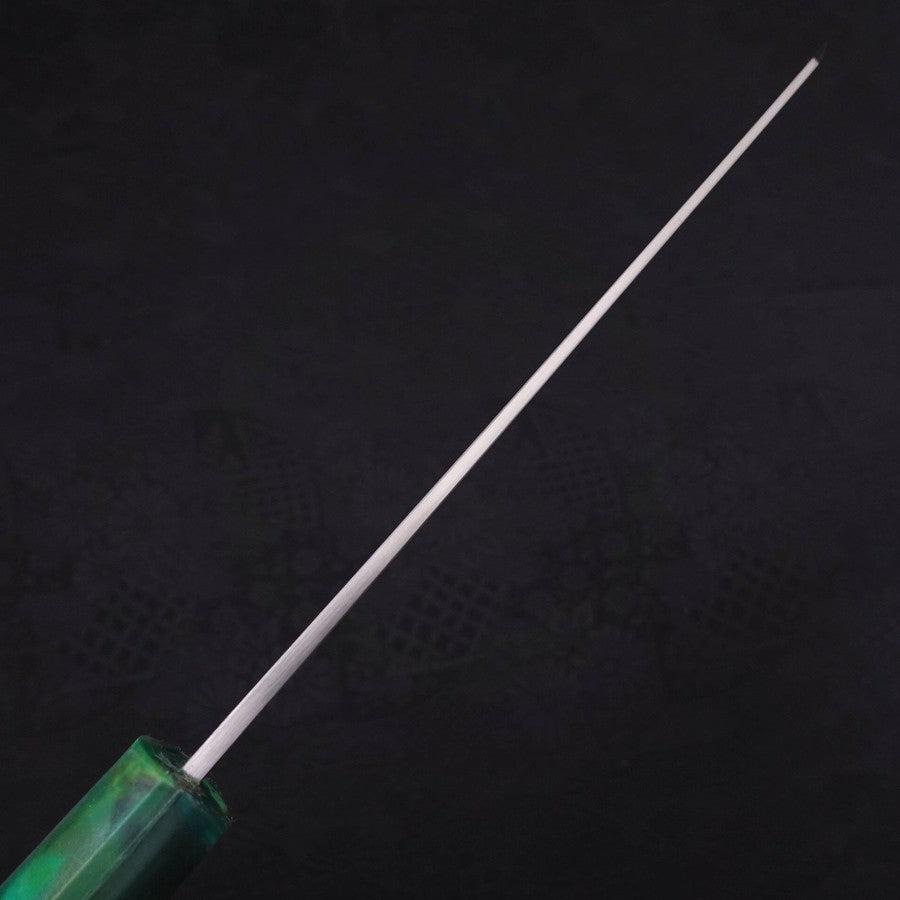 Bunka Silver Steel #3 Polished Ocean Green Handle 170mm