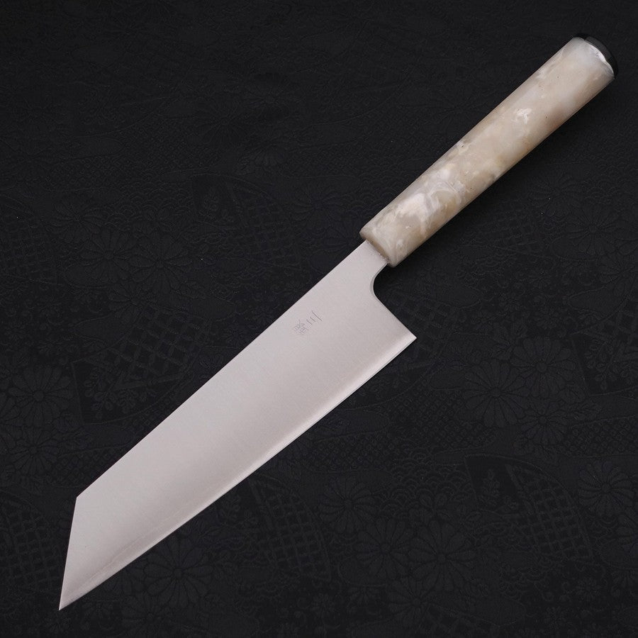 Bunka Silver Steel #3 Polished Ocean White Handle 170mm