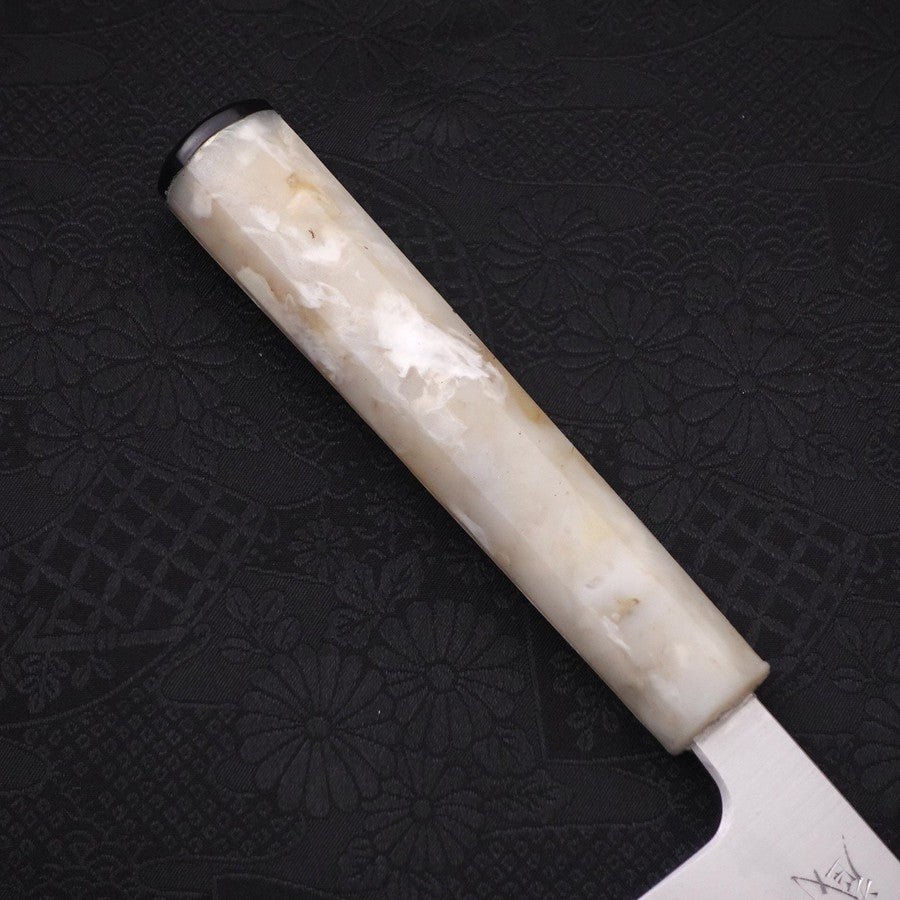 Bunka Silver Steel #3 Polished Ocean White Handle 170mm