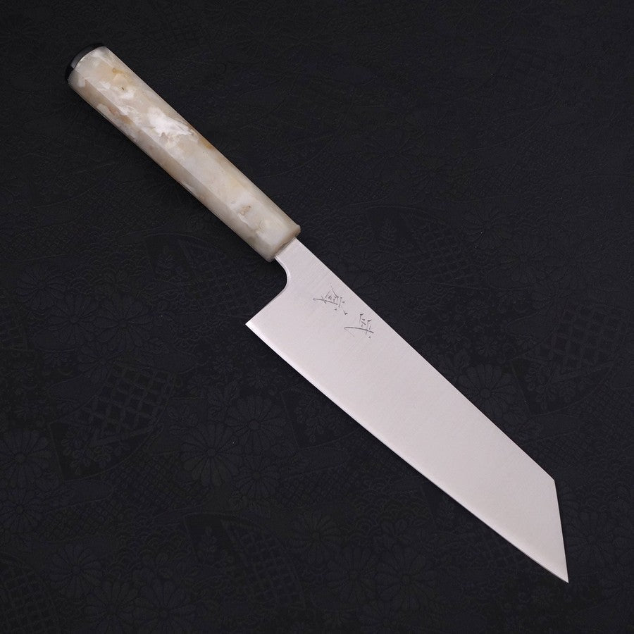 Bunka Silver Steel #3 Polished Ocean White Handle 170mm