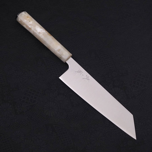 Bunka Silver Steel #3 Polished Ocean White Handle 170mm