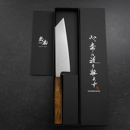 Bunka Silver Steel #3 Polished Sumi Urushi Handle 170mm