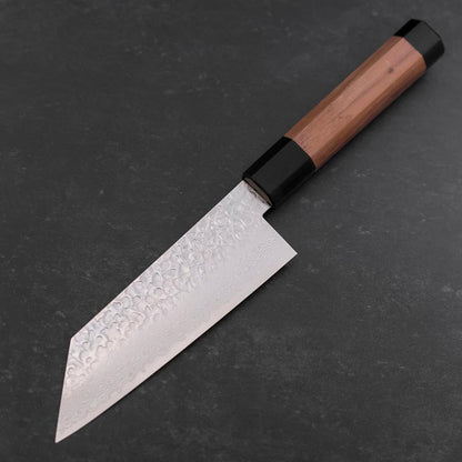 Bunka Silver Steel #3 Tsuchime Damascus Walnut Handle 150mm