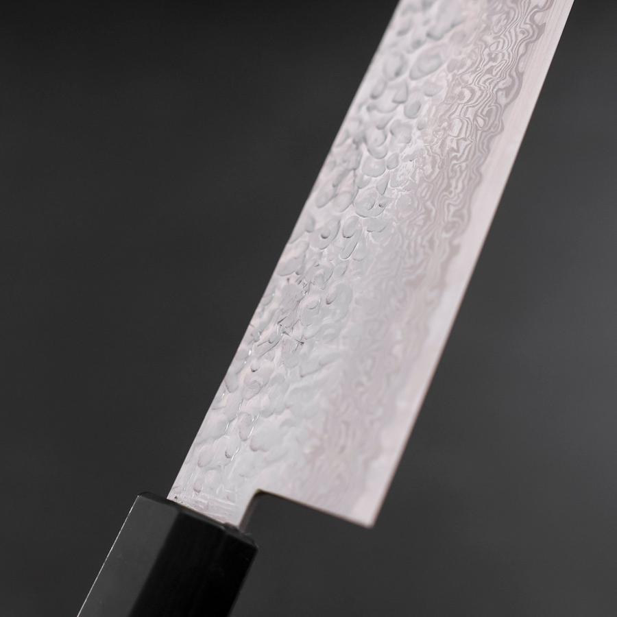 Bunka Silver Steel #3 Tsuchime Damascus Walnut Handle 150mm