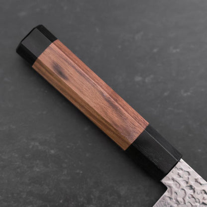 Bunka Silver Steel #3 Tsuchime Damascus Walnut Handle 150mm