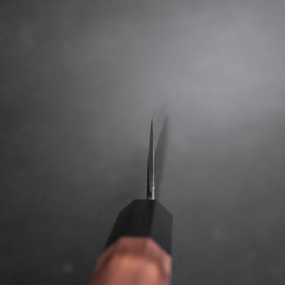 Bunka Stainless Clad Blue Steel #2 Kurouchi Walnut Handle 165mm