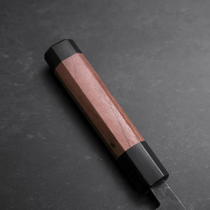 Bunka Stainless Clad Blue Steel #2 Kurouchi Walnut Handle 165mm