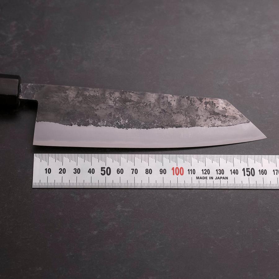Bunka Stainless Clad Blue Steel #2 Kurouchi Walnut Handle 165mm