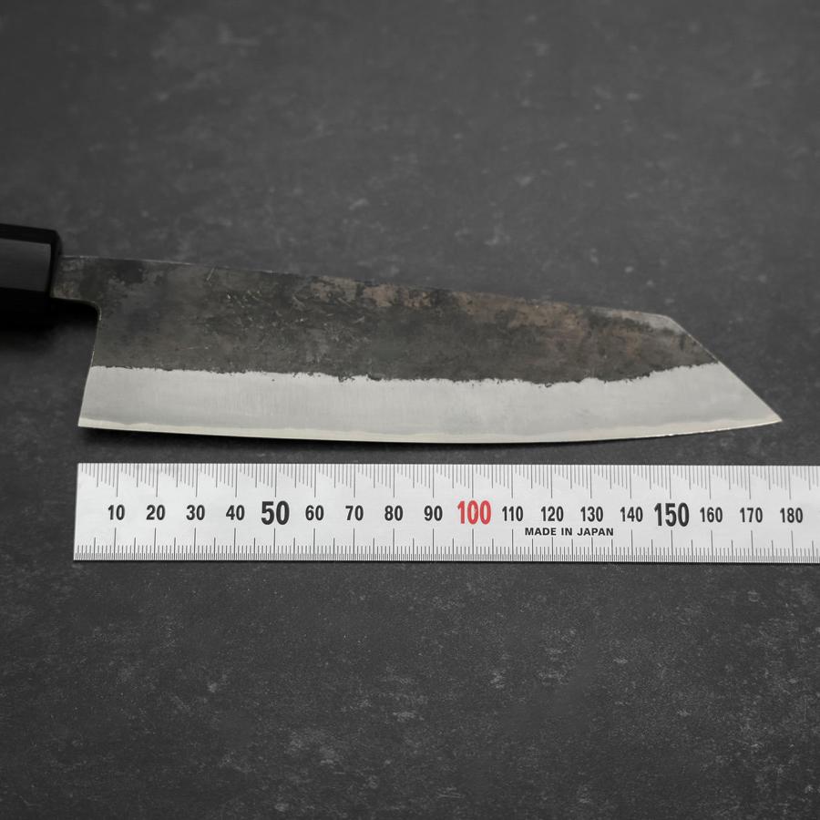 Bunka Stainless Clad Blue Steel #2 Kurouchi Walnut Handle 180mm