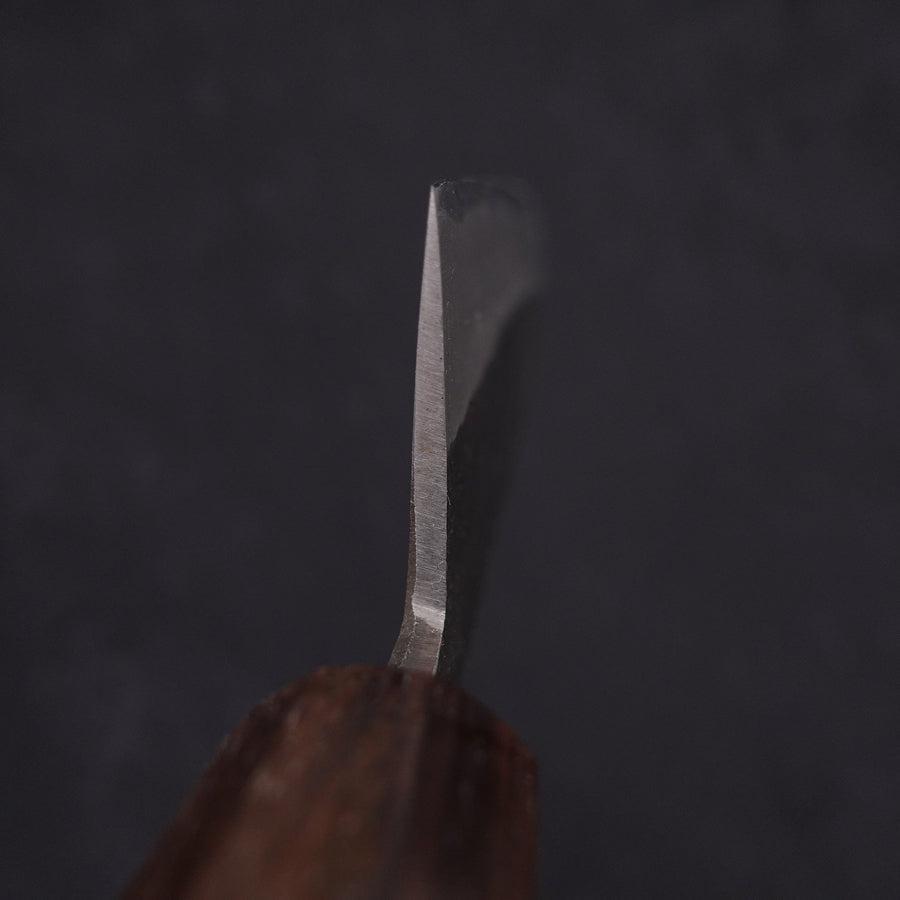 Bunka Stainless Clad Blue Steel #2 Kurouchi Walnut Shitan Handle 180mm