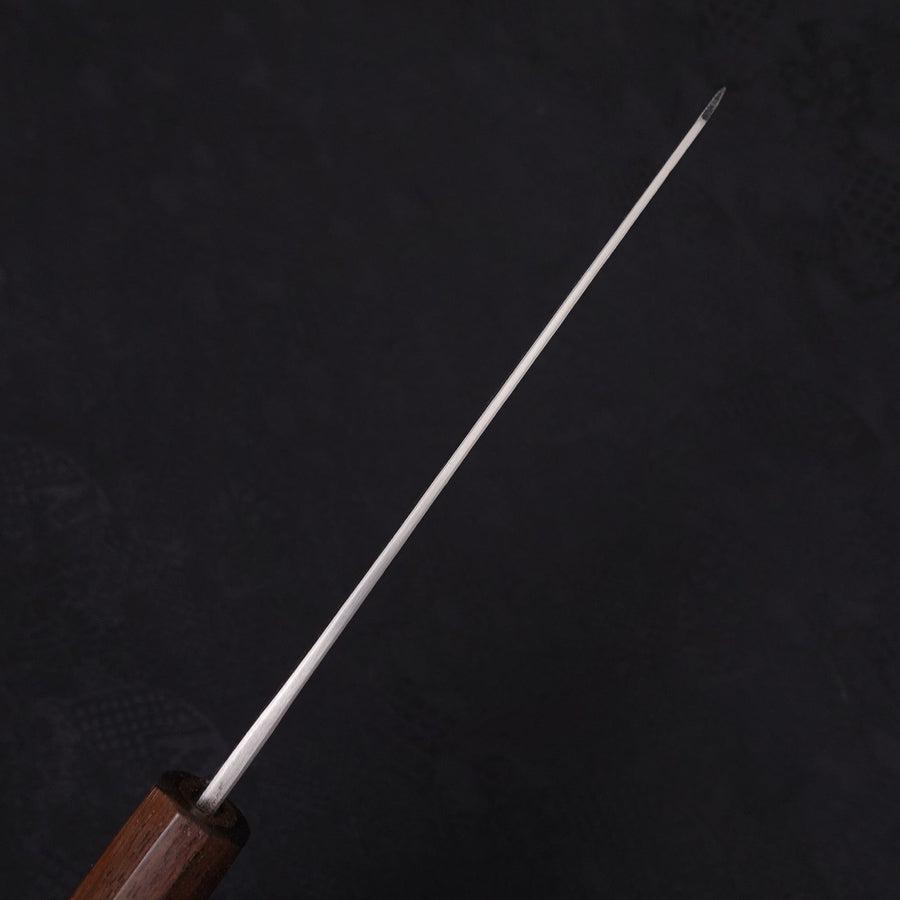 Bunka Stainless Clad Blue Steel #2 Kurouchi Walnut Shitan Handle 180mm