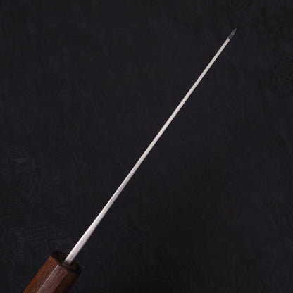 Bunka Stainless Clad Blue Steel #2 Kurouchi Walnut Shitan Handle 180mm