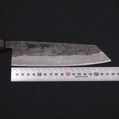 Bunka Stainless Clad Blue Steel #2 Kurouchi Walnut Shitan Handle 180mm
