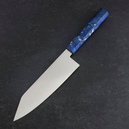 Bunka VG-10 Damascus Blue Birch Handle 180mm