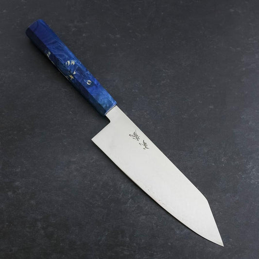 Bunka VG-10 Damascus Blue Birch Handle 180mm
