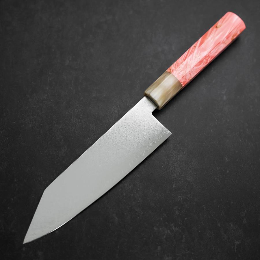 Bunka VG-10 Damascus Buffalo Dark Pink Maple Handle 180mm