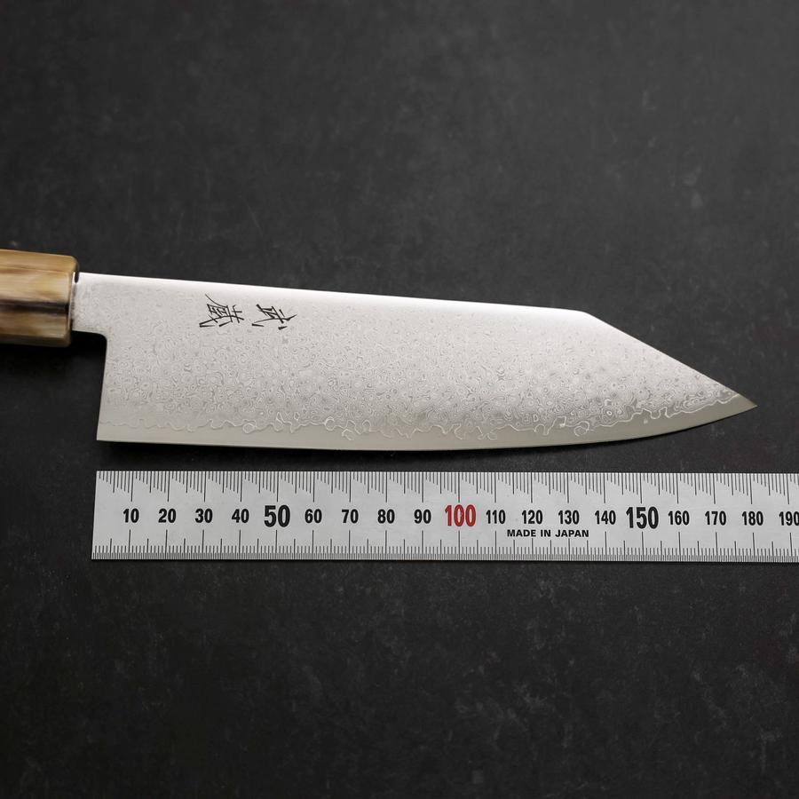 Bunka VG-10 Damascus Buffalo Dark Pink Maple Handle 180mm