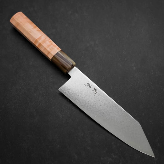 Bunka VG-10 Damascus Buffalo Light Pink Maple Handle 180mm