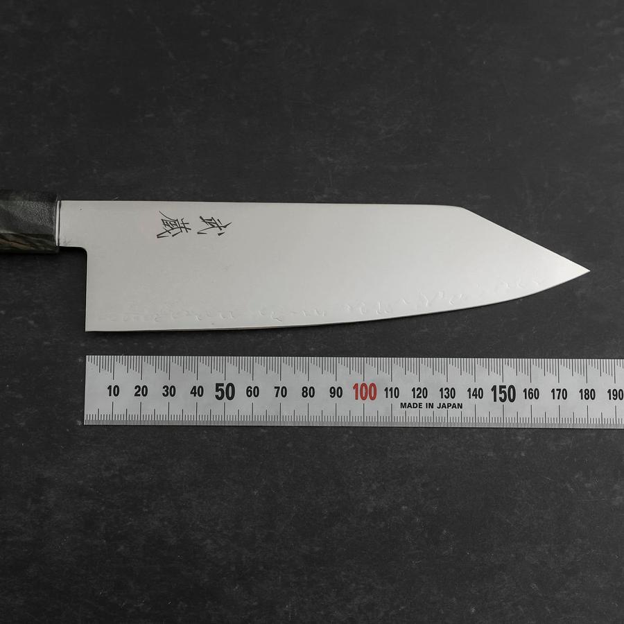 Bunka VG-10 Damascus Gray Birch Handle 180mm (7”)-[Musashi]-[Japanese-Kitchen-Knives]