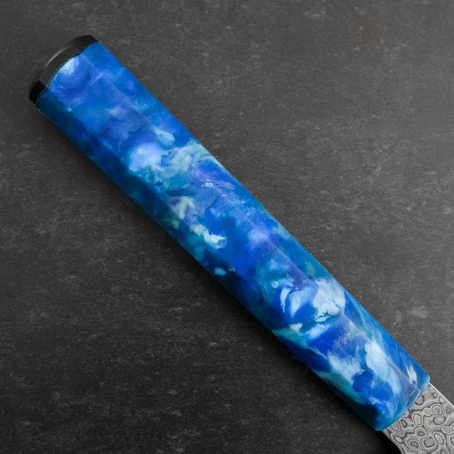 Bunka VG-10 Damascus Ocean Blue Handle 180mm