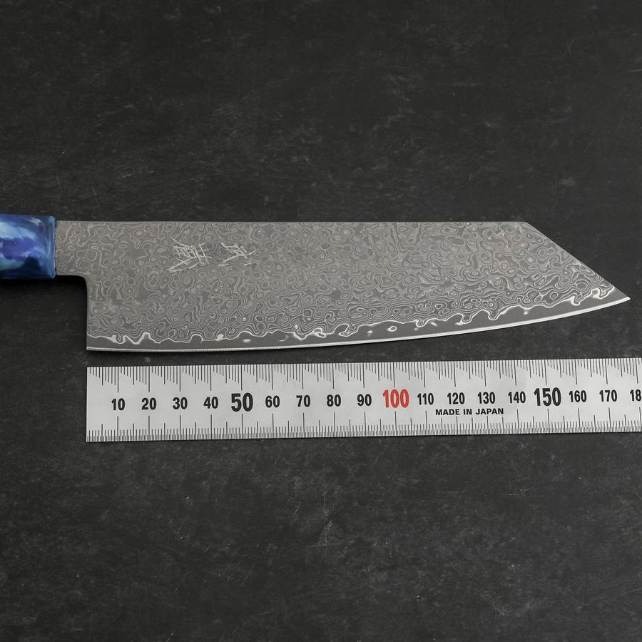 Bunka VG-10 Damascus Ocean Blue Handle 180mm