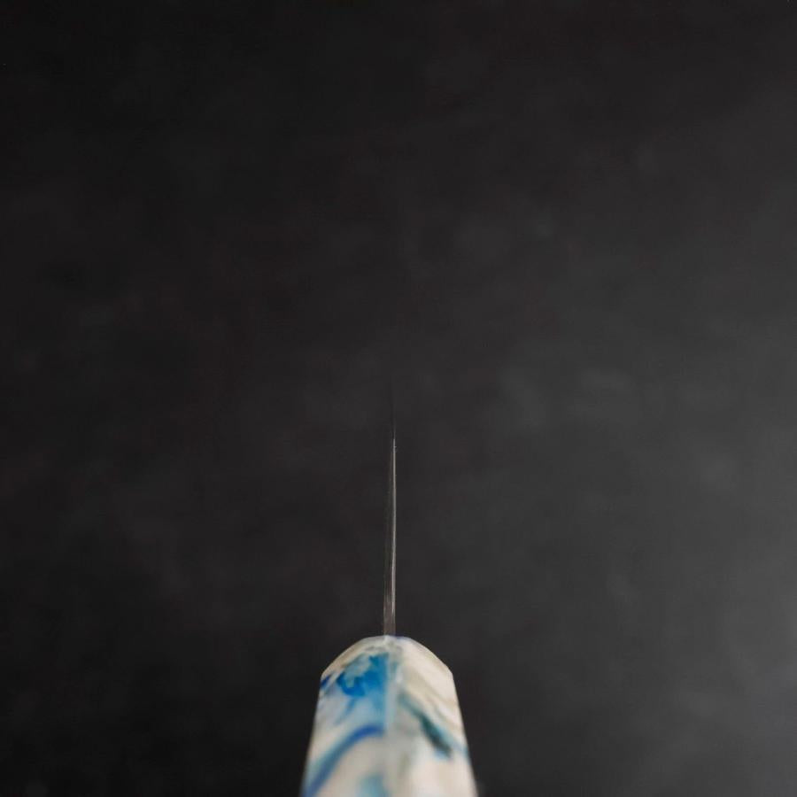 Bunka VG-10 Damascus Ocean Blue-White Mix Handle 165mm