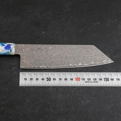 Bunka VG-10 Damascus Ocean Blue-White Mix Handle 165mm