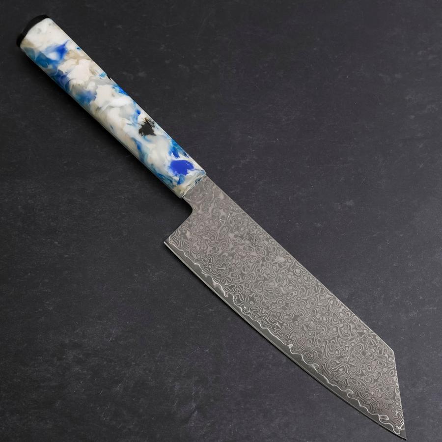Bunka VG-10 Damascus Ocean Blue-White Mix Handle 165mm