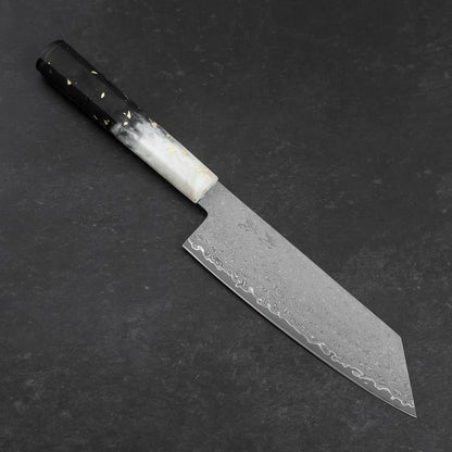 Bunka VG-10 Damascus Ocean White Black Gold Handle 165mm