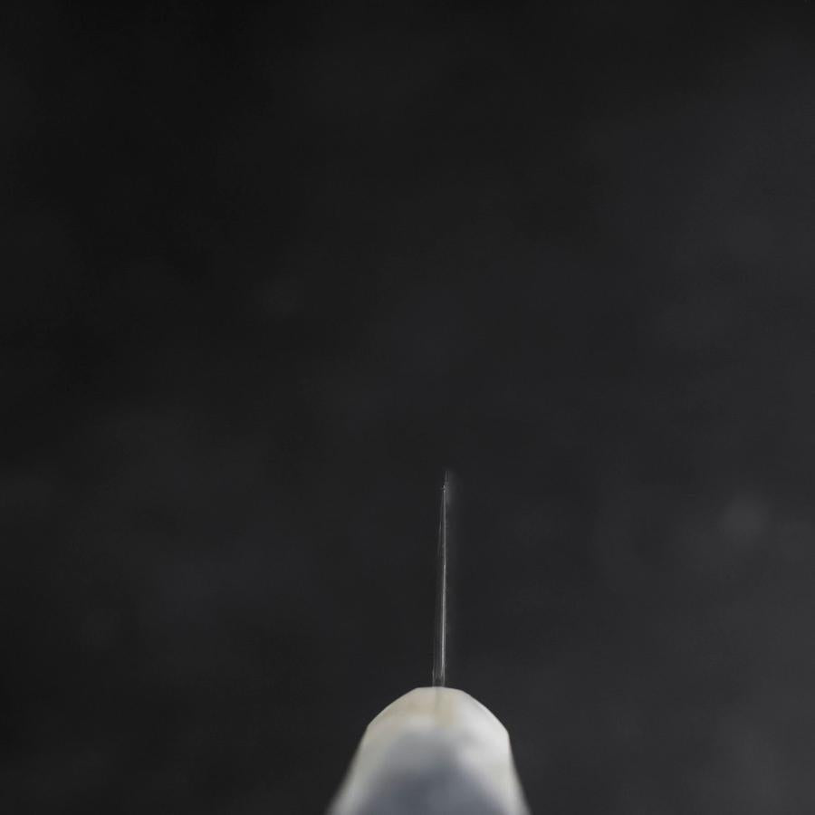 Bunka VG-10 Damascus Ocean White Blue Handle 180mm