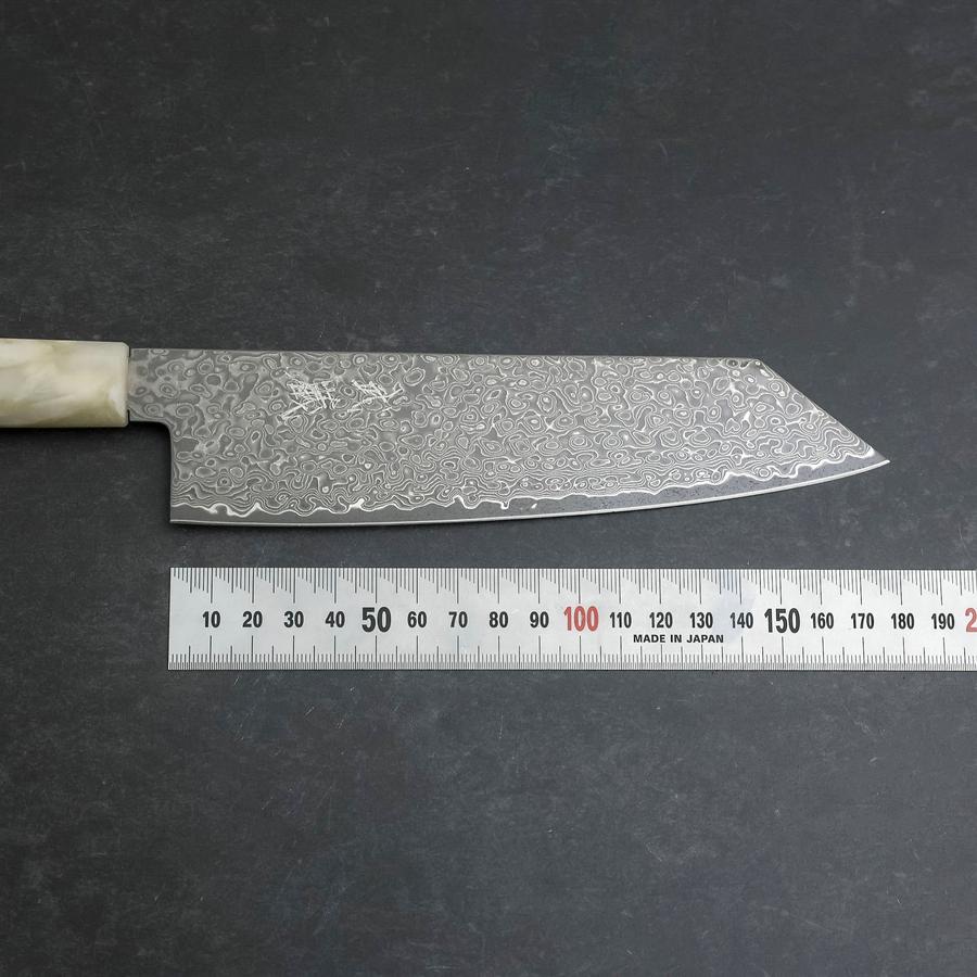 Bunka VG-10 Damascus Ocean White Blue Handle 180mm
