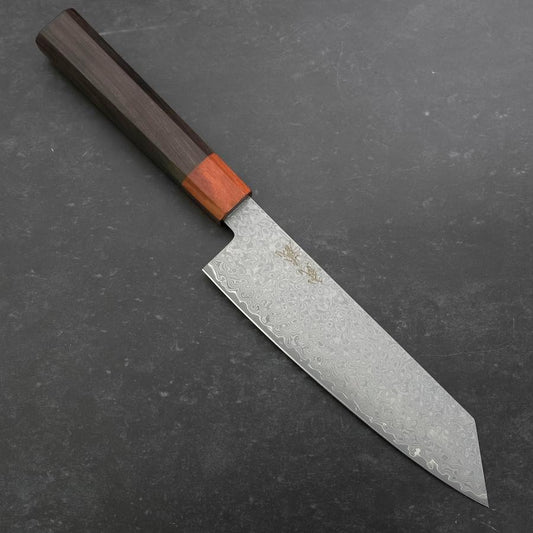 Bunka VG-10 Damascus Shitan Ebony Handle 180mm-[Musashi]-[Japanese-Kitchen-Knives]