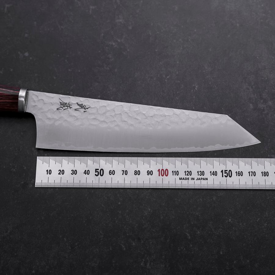 Bunka VG-10 Tsuchime Oval Mahogany Handle 180mm (7”)-[Musashi]-[Japanese-Kitchen-Knives]