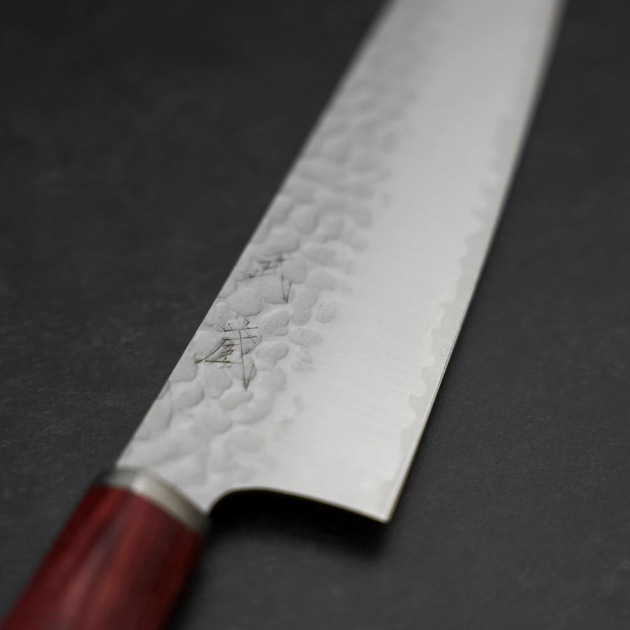 Bunka VG-10 Tsuchime Oval Red Handle 180mm