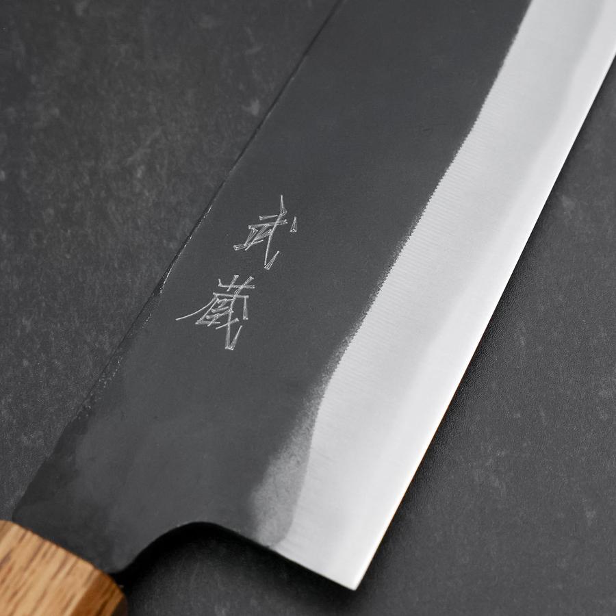 Bunka White Steel #2 Kurouchi Yaki Urushi Handle 190mm