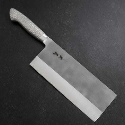 Chinese Cleaver AUS-8 Nashiji Western Stainless Handle 205mm