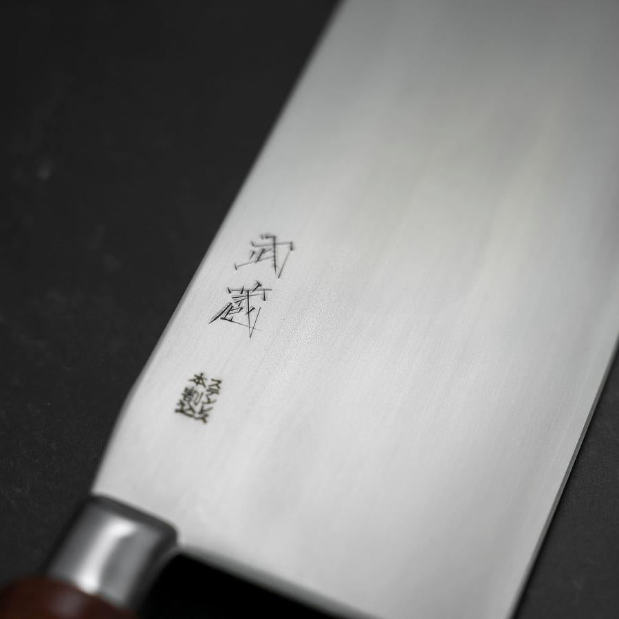 Chinese Cleaver Clad SK Steel Polished Round Handle 205mm