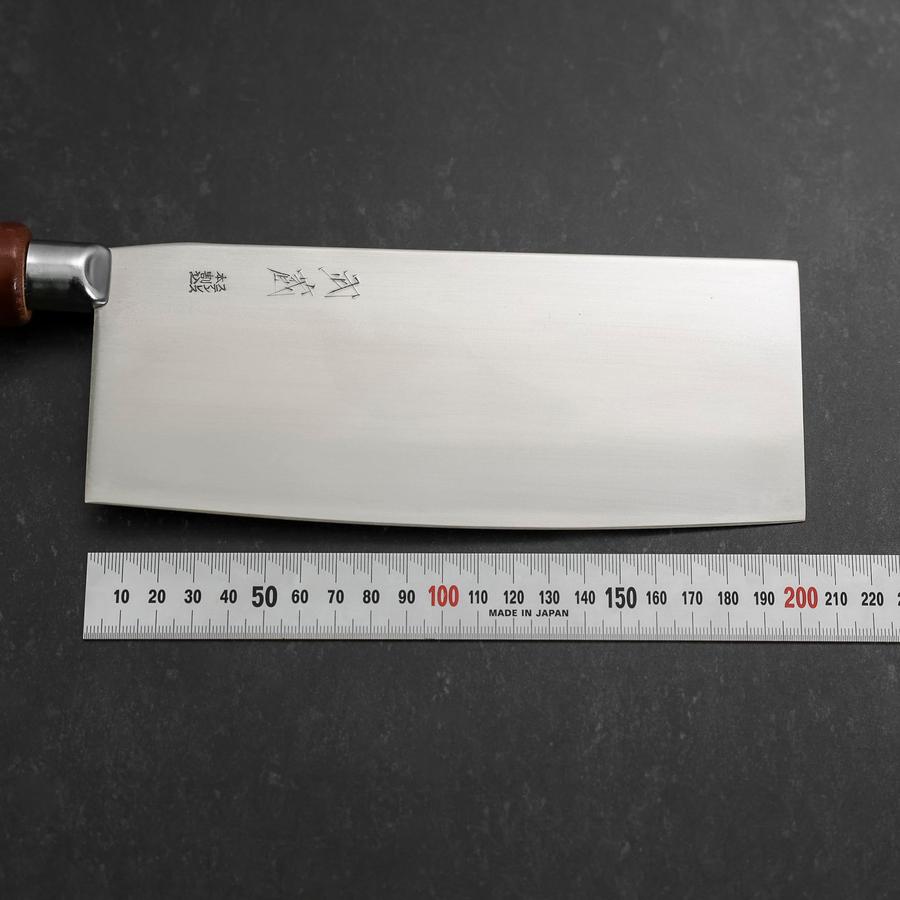 Chinese Cleaver Clad SK Steel Polished Round Handle 205mm