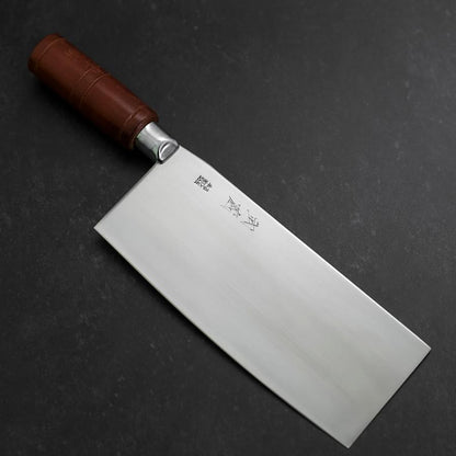 Chinese Cleaver Clad SK Steel Polished Round Handle 205mm