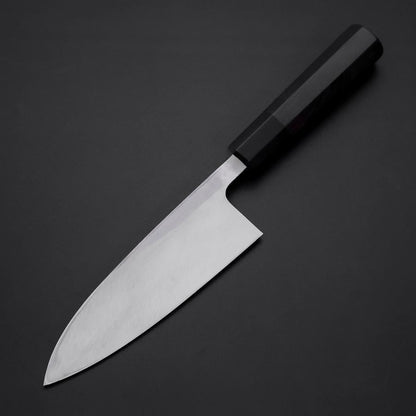 Deba Blue Steel #2 Kurouchi Chokin Dragon Buffalo Ebony Handle 150mm